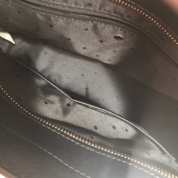 Kate Spade CAMERON Street Stripe Candace Satchel Tote Crossbody Canvas Leather - Picture 12 of 16